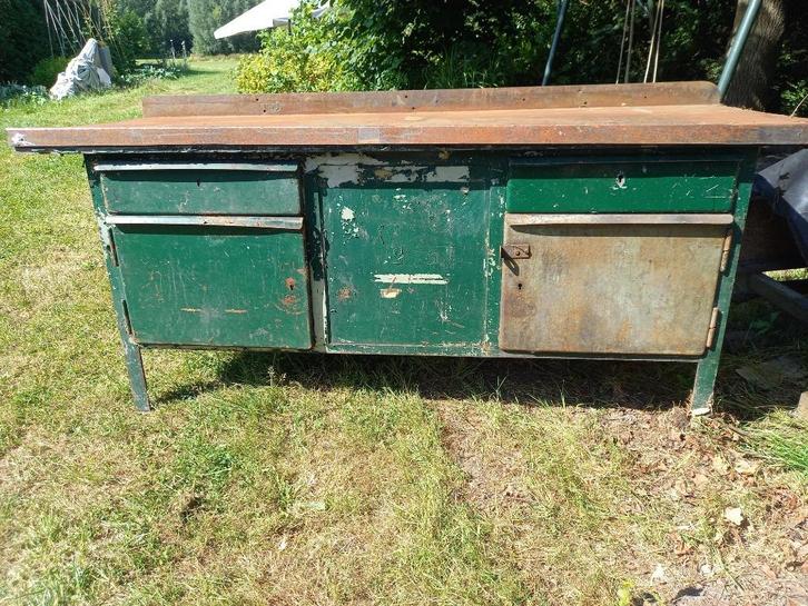 werkbank, Doe-het-zelf en Bouw, Werkbanken, Gebruikt, 70 tot 120 cm, Bankschroef, Ophalen