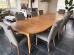 Eetkamer tafel + 10 stoelen, Huis en Inrichting, Ophalen, Gebruikt, 100 tot 150 cm, Eikenhout