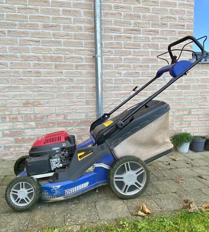 Tondeuse 5.5cv Honda alu+mulch, Tuin en Terras, Zitmaaiers, Gebruikt, Minder dan 90 cm, Mulchfunctie, Opvangbak, Ophalen