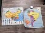 2 Heel oude schoolkaarten franstalig, Antiquités & Art, Antiquités | Cartes scolaires, Enlèvement ou Envoi, Géographie