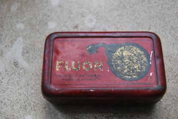 RARE. ANCIENNE BOITE EN TOLE. FLUOR MANOMETRE MICHELIN, Envoi
