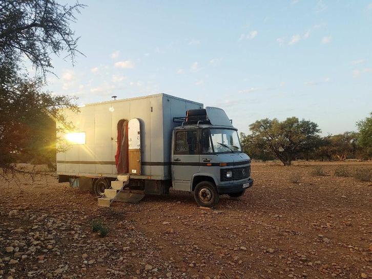 Mercedes 608 D oldtimer aménagé, Auto's, Vrachtwagens, Particulier, Dakrails, Mistlampen, Trekhaak, Mercedes-Benz, Diesel, Euro 1