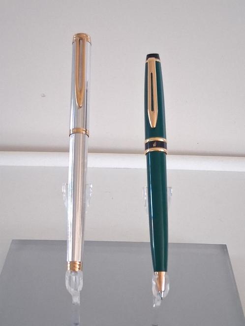 2x Waterman Roller Balpen 1xZilver 950 +1Chinese Lak Groen., Verzamelen, Pennenverzamelingen, Gebruikt, Balpen, Waterman, Ophalen of Verzenden