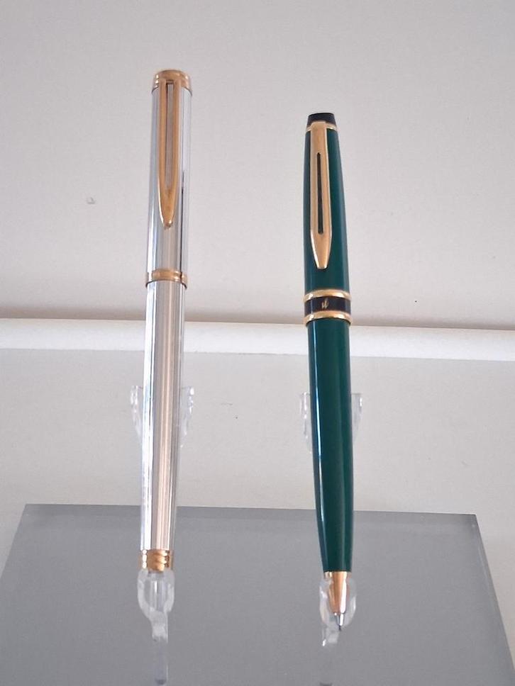 2x Waterman Roller Balpen 1xZilver 950 +1Chinese Lak Groen., Verzamelen, Pennenverzamelingen, Gebruikt, Balpen, Waterman, Ophalen of Verzenden