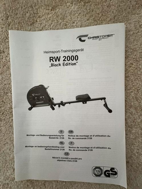 Roeimachine te koop RW2000, Sport en Fitness, Fitnessapparatuur, Zo goed als nieuw, Roeitrainer, Ophalen