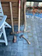 5 kg Voorhamer + 2 Kliefhamers + 2 bijlen + 2 kloofwiggen, Tuin en Terras, Hand-tuingereedschap, Ophalen, Gebruikt, Bijl