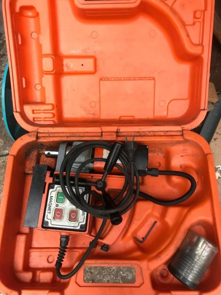 Magneetboor Alfra Rotabest in goede staat incl. kernboren, Doe-het-zelf en Bouw, Gereedschap | Boormachines, Ophalen
