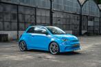 Abarth 500e e-500C 42 kWh, Auto's, Abarth, 4 zetels, Zwart, Cabriolet, Blauw