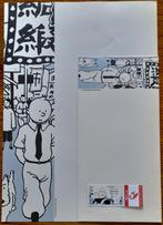 Set écriture Tintin / Kuifje : duostamp + papier + enveloppe, Timbres & Monnaies, Timbres | Europe | Belgique, Enlèvement ou Envoi