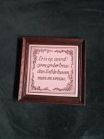 leuk tegeltje met spreuk, Antiek en Kunst, Ophalen of Verzenden
