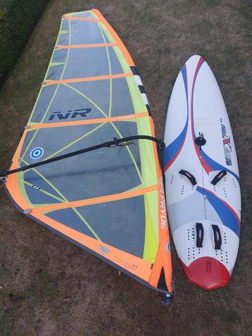 Freeride surfset x-ray 150 als komplete set met 4.5 m2 zeil beschikbaar voor biedingen