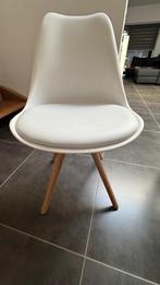 §x Eetkamerstoelen, Huis en Inrichting, Stoelen, Gebruikt, Wit, Vijf, Zes of meer stoelen, Ophalen