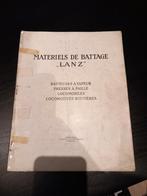 Brochure Lanz, Enlèvement ou Envoi, Utilisé