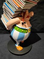 Obelix met stapel stripboeken, Verzamelen, Ophalen of Verzenden, Asterix en Obelix, Nieuw, Beeldje of Figuurtje