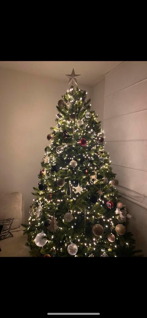 Kunst kerstboom , zeer mooie kwaliteit ongeveer 2m20 hoog, Diversen, Kerst, Gebruikt, Ophalen