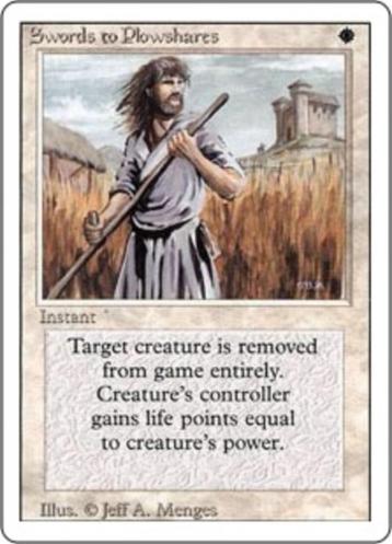 Swords to Plowshares - REV - MTG - PL, Hobby en Vrije tijd, Verzamelkaartspellen | Magic the Gathering, Ophalen of Verzenden