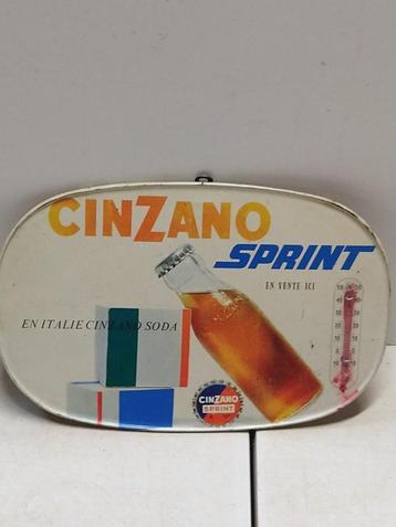 Publicité Cinzano Sprint tube cassé, Enlèvement ou Envoi, Utilisé, Panneau publicitaire