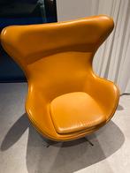 Replica Egg chair cognac, Huis en Inrichting, Fauteuils, Ophalen, Zo goed als nieuw