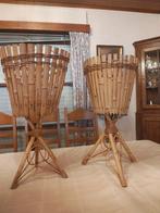2 rotan plantenhouders, Ophalen, Gebruikt, Minder dan 60 cm, Rond