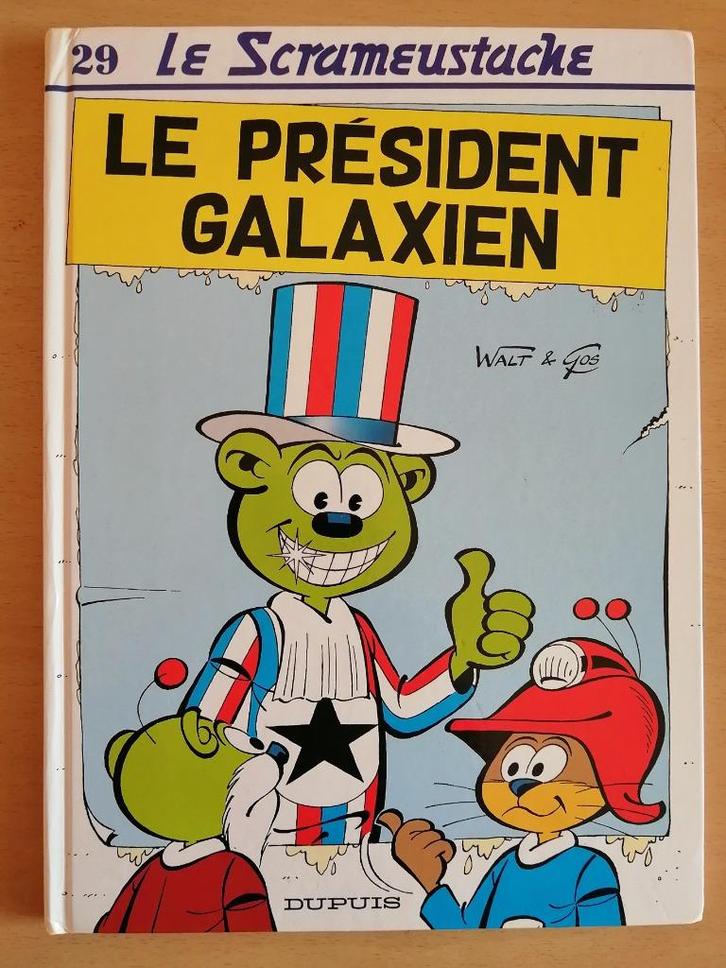 BD Le scrameustache 29. Le président galaxien de Gos - E.O., Boeken, Stripverhalen, Eén stripboek, Ophalen of Verzenden