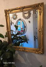 Superbe miroir baroque doré biseauté 60x70cm, Antiquités & Art, Enlèvement ou Envoi