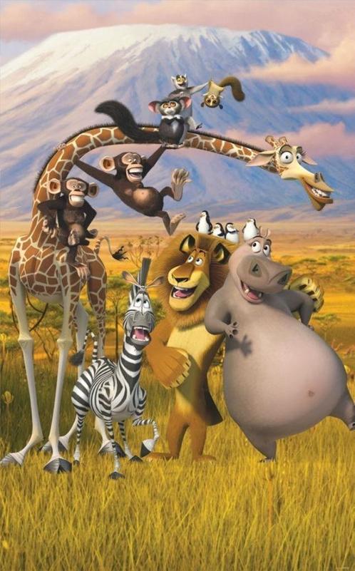Madagascar Jungle behang - Walltastic - VAN 49 VOOR 27,50, Kinderen en Baby's, Kinderkamer | Inrichting en Decoratie, Nieuw, Wanddecoratie