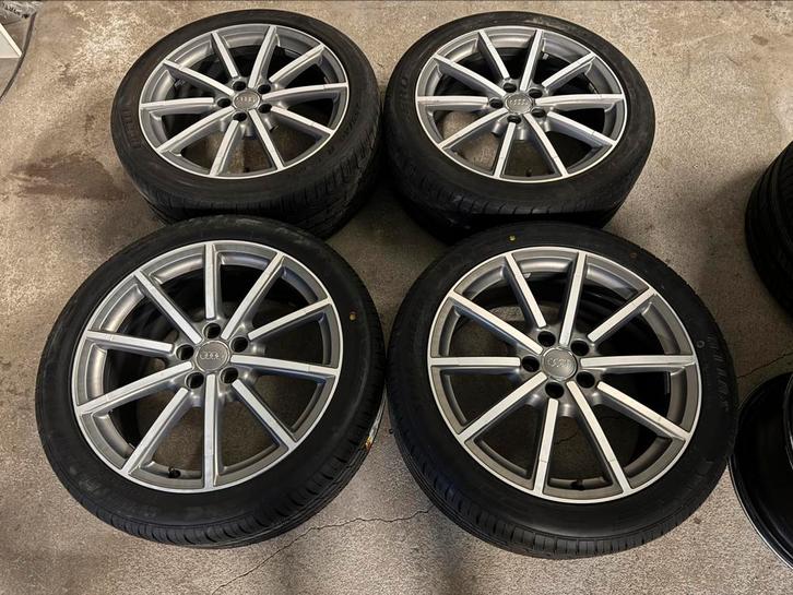 19 inch Audi A6 A5 A4 S LINE VELGEN 5x112 S LINE, Auto-onderdelen, Banden en Velgen, Banden en Velgen, Zomerbanden, 19 inch, 255 mm
