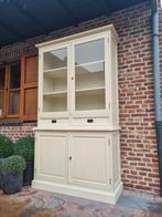 Massief houten buffetkast/vitrinekast GRATIS LEVERING, Huis en Inrichting, Kasten | Buffetkasten, Ophalen of Verzenden, Zo goed als nieuw