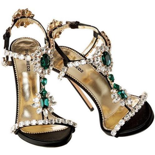 Prachtige Dsquared2 Queen Mary sandalen, mt 37, Kleding | Dames, Schoenen, Nieuw, Sandalen of Muiltjes, Zwart, Verzenden