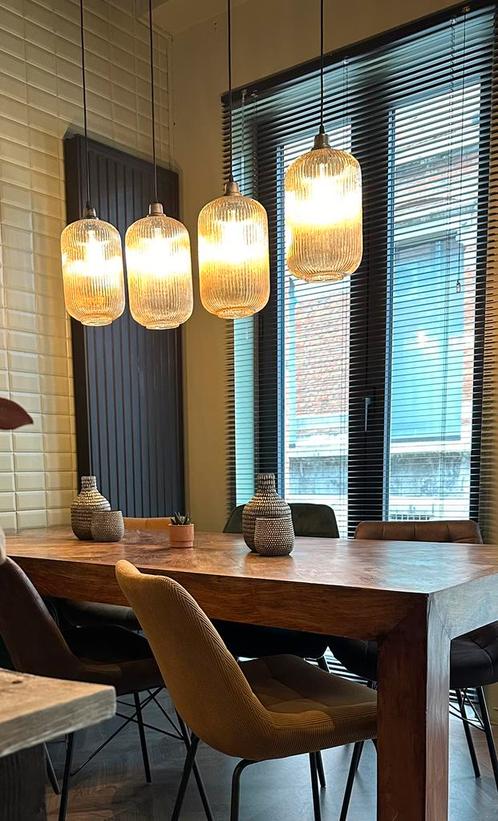 Hanglamp met 4 lampen, Huis en Inrichting, Lampen | Hanglampen, Zo goed als nieuw, Ophalen