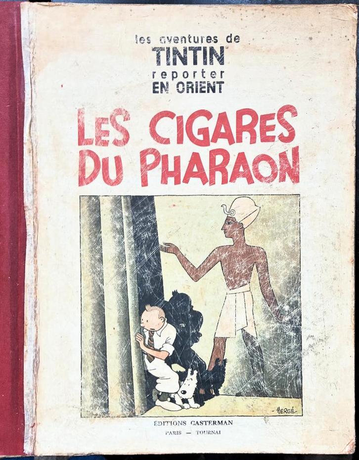 Les cigares du pharaon (P6 en noir) - N&B - EO - 1934, Livres, BD, Utilisé, Envoi