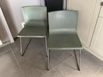 2 Moderne eetkamerstoelen, Huis en Inrichting, Stoelen, Ophalen, Twee, Overige kleuren, Metaal