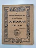 Oud aardrijkskunde leerboek school België Congo antiek, Livres, Livres scolaires, Utilisé, Enlèvement ou Envoi, Géographie