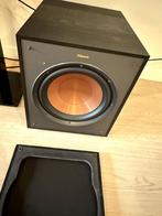 Klipsch R-100SW Subwoofer Zwart, Enlèvement, Comme neuf, Subwoofer