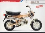 Cyclomoteur Honda Dax ST 70 brochure collection, Boeken, Motoren, Verzenden, Gelezen