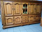 Massief houten dressoir BxHxD = 270x154x54 cm zonder inhoud, Ophalen, Glas, Vintage, Zo goed als nieuw