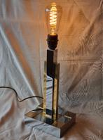 Design Lamp Hollywood Regency Style Chromé Metaal Goud 1980, Enlèvement ou Envoi