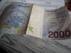 Oud briefje Belgische 2000 bf, Ophalen
