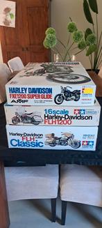 3 vintage tamiya 1:6 harley davidson, Hobby en Vrije tijd, Ophalen, Zo goed als nieuw, Tamiya