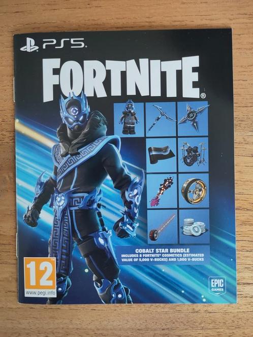 Fortnite Cobalt Star Bundle - 8 cosmetics en 1000 V-Bucks, Games en Spelcomputers, Games | Sony PlayStation 5, Nieuw, Ophalen of Verzenden