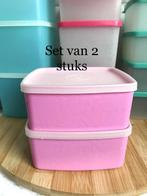 Tupperware set van 2 diepvries dozen van 400 ml perf st., Huis en Inrichting, Overige typen, Ophalen of Verzenden, Wit, Zo goed als nieuw