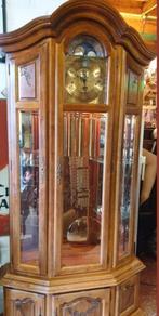 Unieke staande klok/vitrinekast, Huis en Inrichting, Woonaccessoires | Klokken, Ophalen, Staande klok