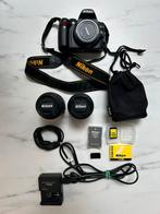 Nikon D3000 camera + 2 lenzen + 2 tassen + accessoires, Audio, Tv en Foto, Fotocamera's Digitaal, Ophalen, Zo goed als nieuw, Spiegelreflex