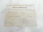 ancienne facture manufacture chaussures Dumoulin Liege 1889, Antiquités & Art, Enlèvement ou Envoi
