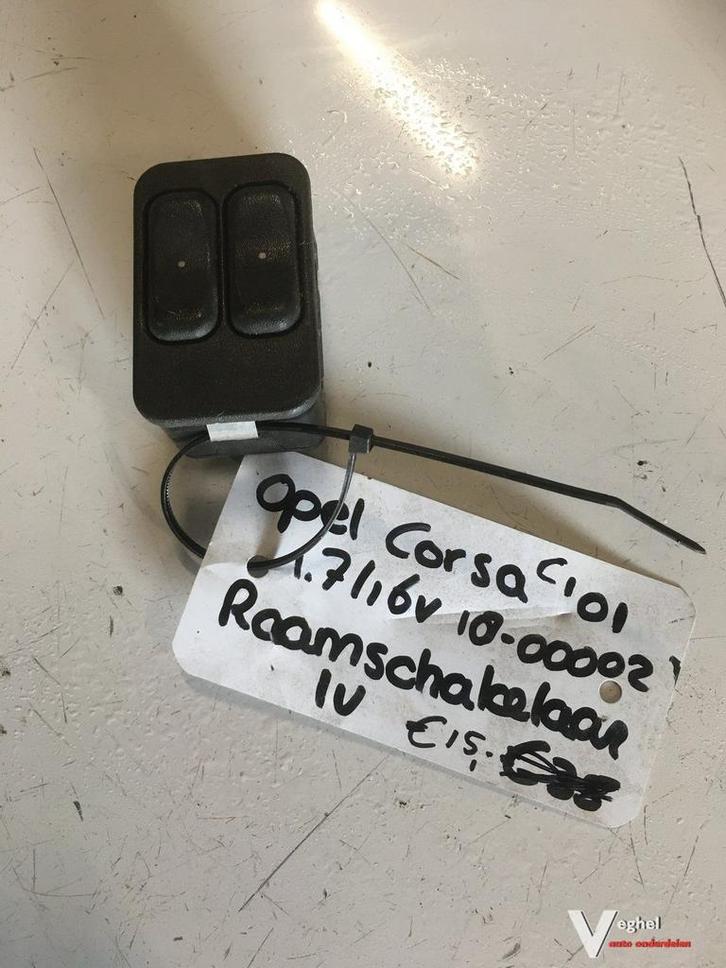 Opel Corsa C 2001 Raamschakelaar Linksvoor, Auto-onderdelen, Dashboard en Schakelaars, Gebruikt, Ophalen of Verzenden