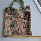 Sac en tissu poignées en bois, Bijoux, Sacs & Beauté, Enlèvement ou Envoi, Comme neuf