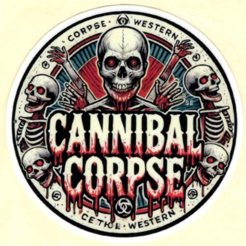 Cannibal Corpse sticker #1, Verzamelen, Muziek, Artiesten en Beroemdheden, Nieuw, Verzenden