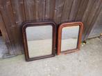 Verkoop 2 antieke Louis Philippe spiegels, Antiek en Kunst, Ophalen, Overige vormen, 50 tot 100 cm, Minder dan 100 cm