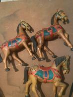 Heel oude gebeitelde paarden, Antiek en Kunst, Ophalen of Verzenden