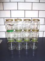 12 Bocaux IDENTIQUES de 340 gr, Uni, Comme neuf, Verre, Enlèvement
